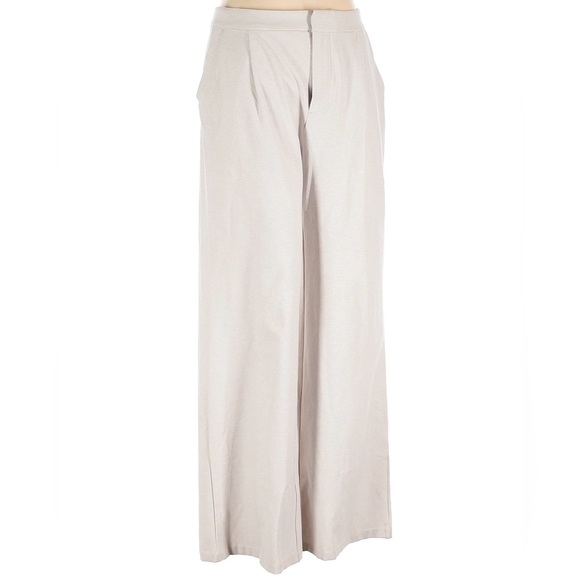 Vuori Elevation Trouser Dreamknit Move Pleated Pants Ecru Heather Small - Picture 3 of 6